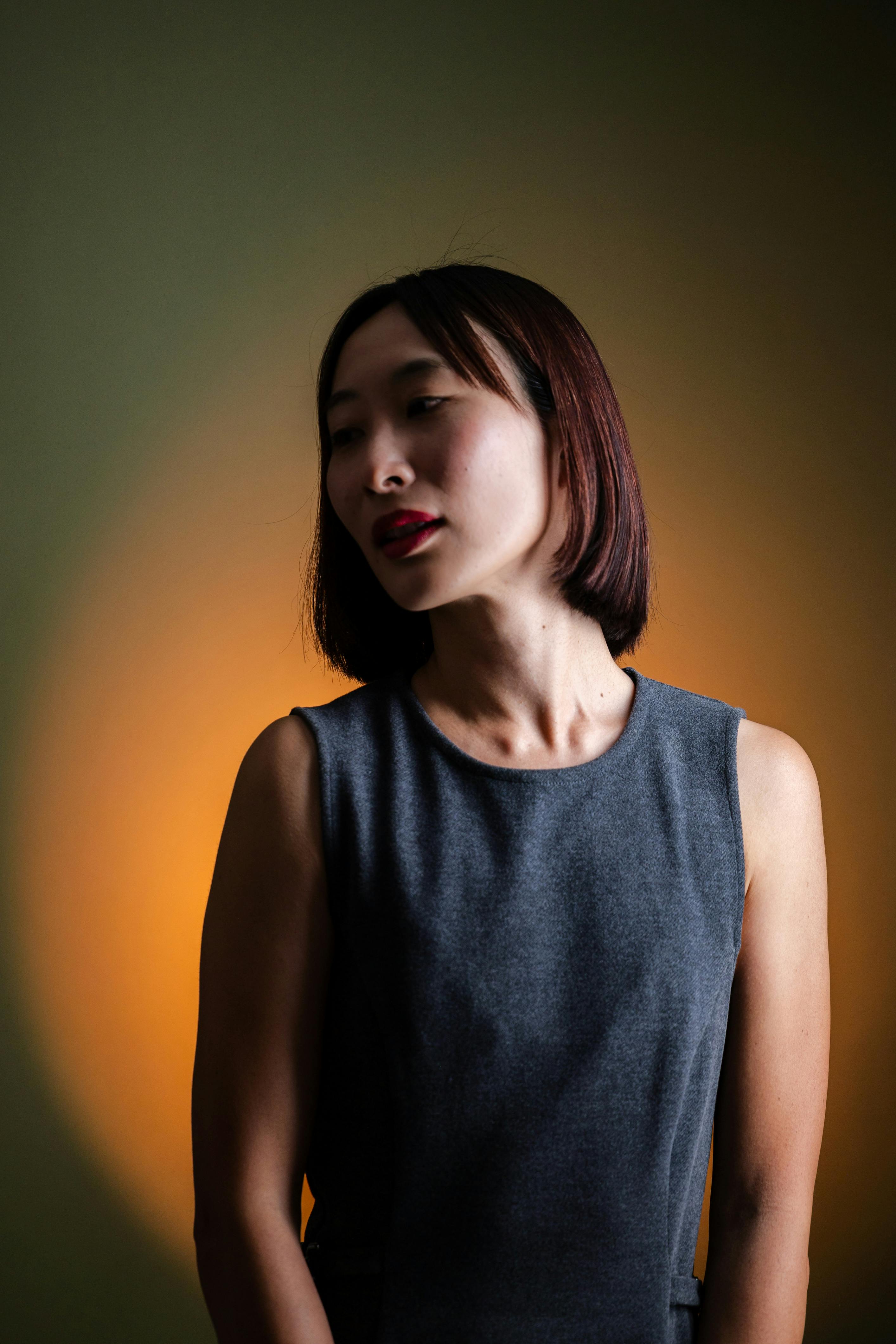 Studio light portrait